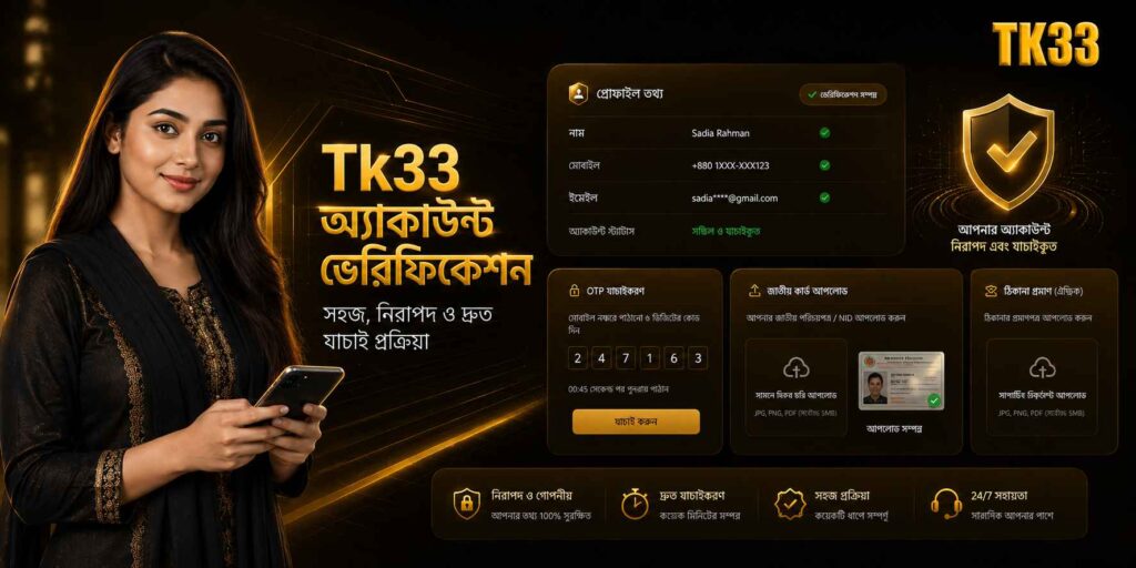 Tk33 অ্যাকাউন্ট ভেরিফিকেশন
