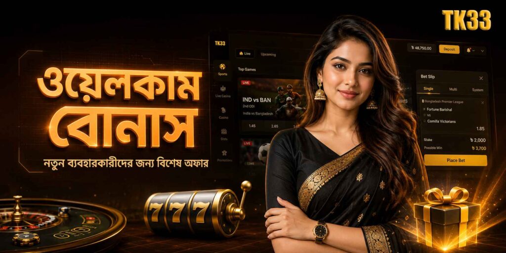 tk33 ওয়েলকাম বোনাস