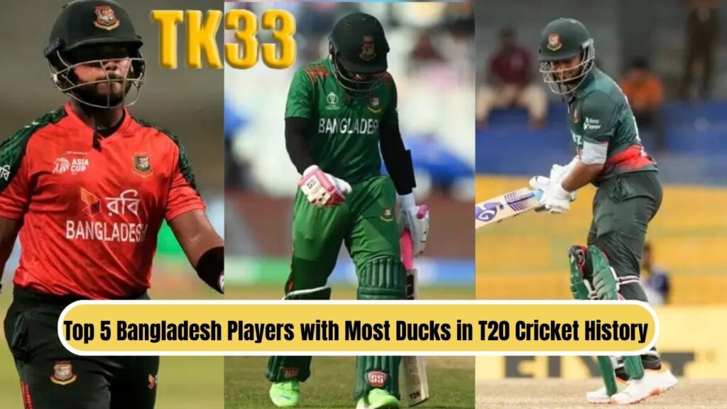 Bangladesh Players with Most Ducks in T20 Cricket 